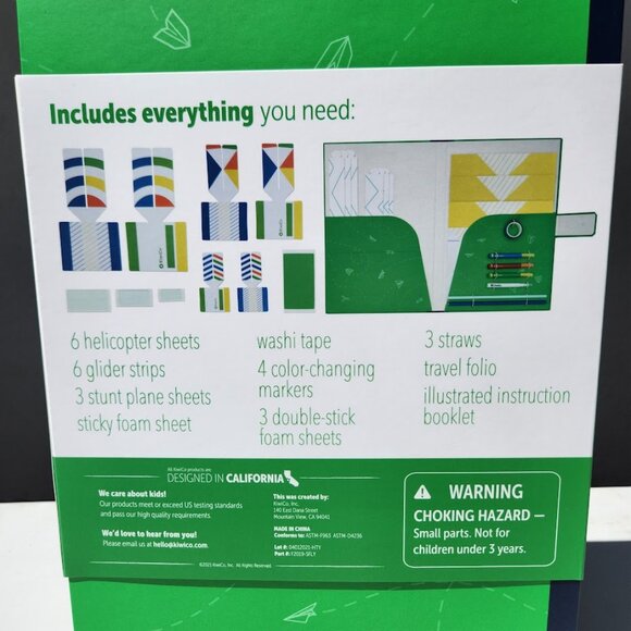 NEW KiwiCo Kiwi Co. Fold & Play Fliers Paper Airplanes Stem Toys Science Kit Exp - Picture 4 of 11